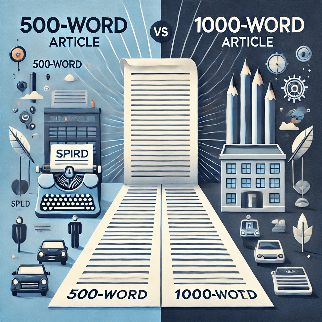 SEO Article – The 500 vs. 1000 Word Count Debate